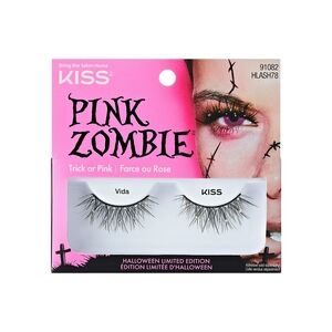*3/15* NEW KISS Special Edition Pink Zombie False Eyelashes Vida Black Crystal